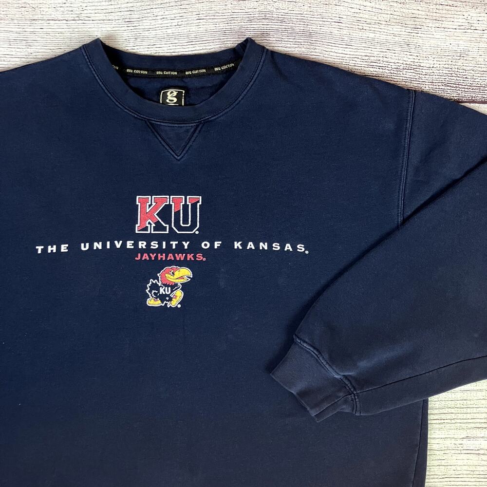 Vintage 1990s University of Kansas Jayhawks College Crewneck